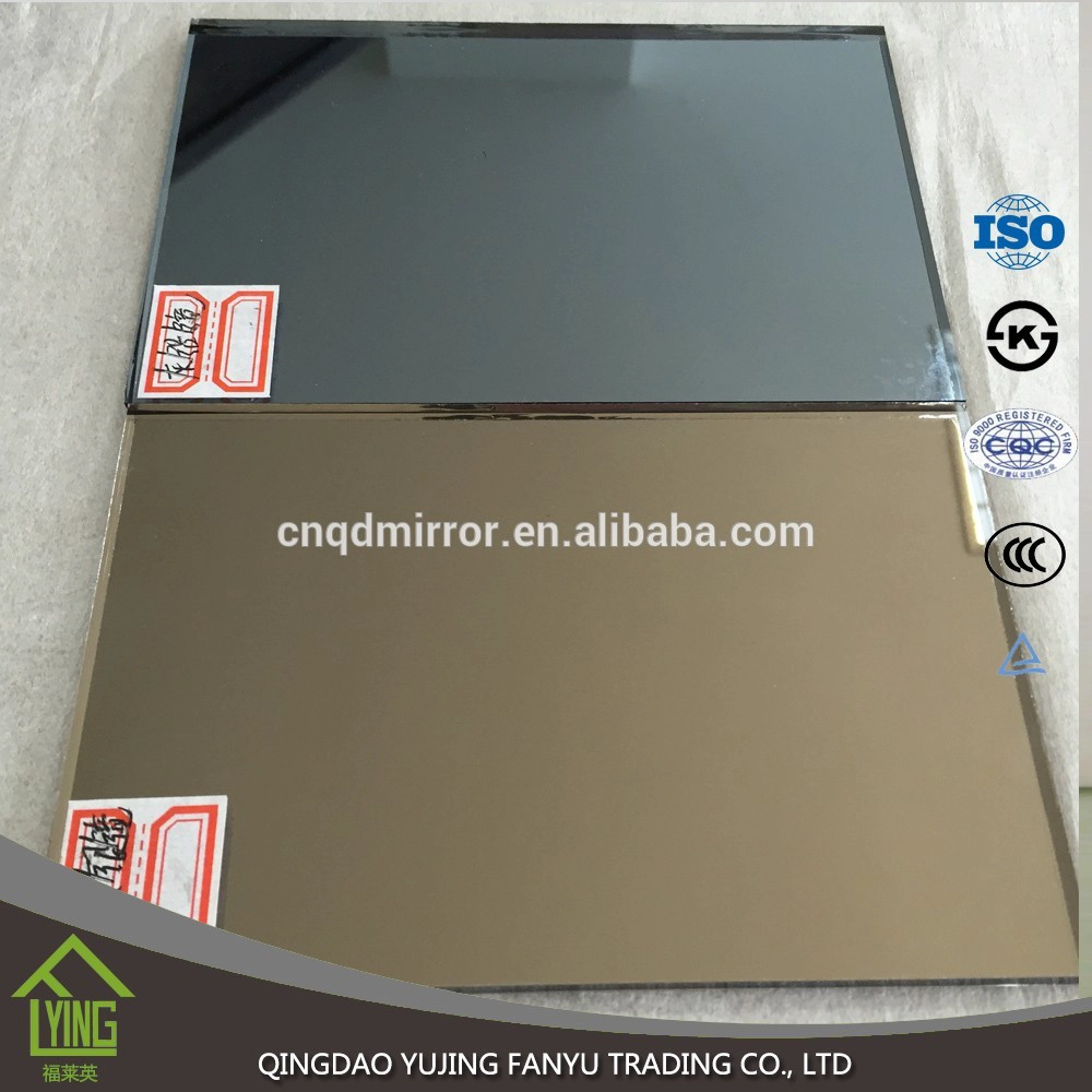 1.8mm 2.7mm 4mm bronze Colored Mirror sheet with pencil edges