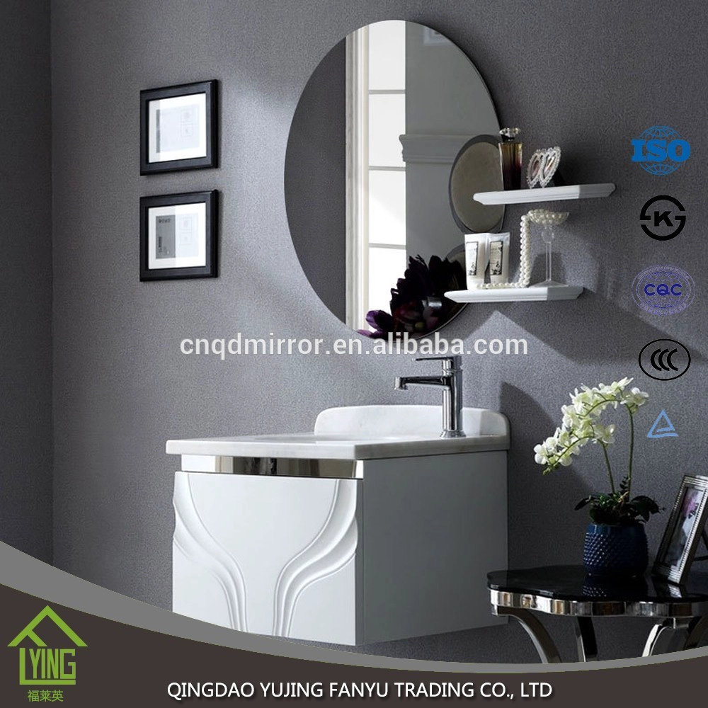 China 1.8mm,2.7mm to 6mm, Silver Mirror/sheet glass with various shape for decoration fabricante