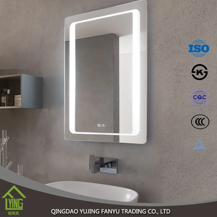 China 2017 new design bathroom led silver mirror for makeup fabrikant