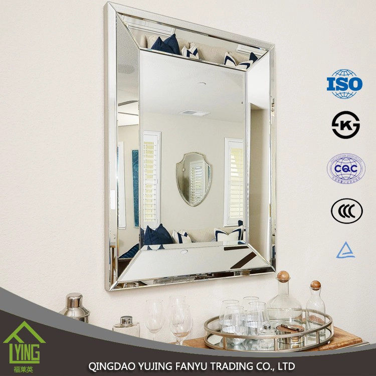 China Bathroom decoration antique silver resin baroque mirrors manufacturer