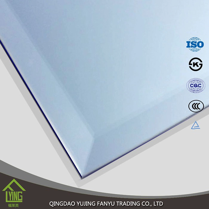 China Hotel decoration fashion Beveled silver mirror manufacturer