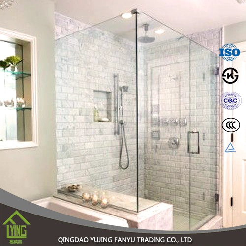 China China glass manufacturer flat clear 12mm tempered glass door prices and balcony glass manufacturer