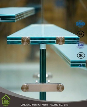 China Clear laminated glass stairs per square metre manufacturer