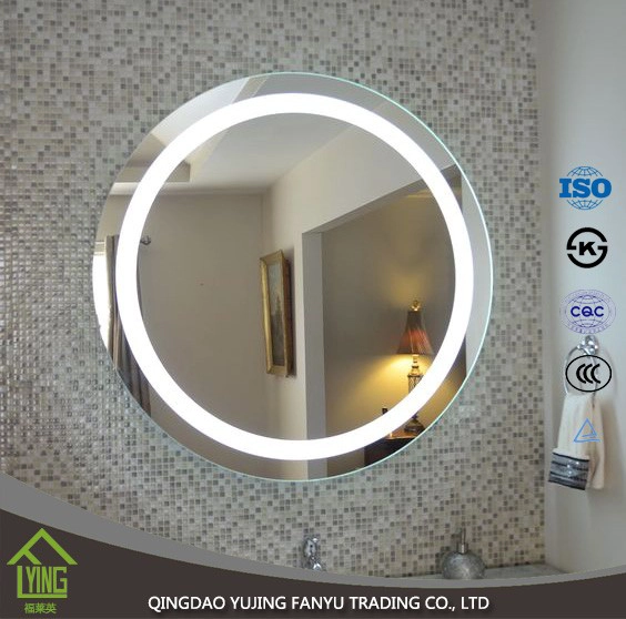 China Europeia - estilo moderno em casa mobiliário vidro banheiro espelho com luz led fabricante