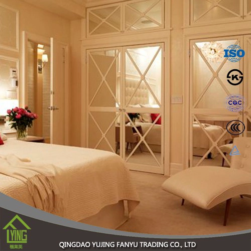 中国 Frameless 1.8mm 2.7mm wall shape Processed Mirror single paint with ISO 制造商