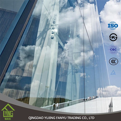 China Tempered glass price low flat bend panel for door manufacturer
