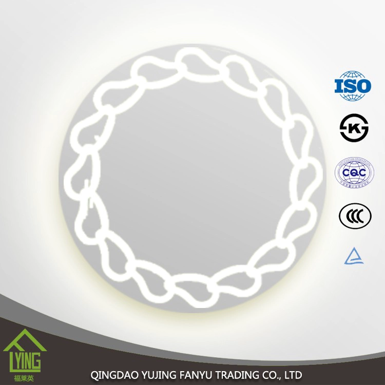 Wall hanging morden LED bathroom mirror silver mirror for decoration.