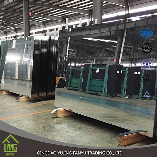 China YUJING mirror 3mm - 12mm custom made cut silver mirror for beveled and polished mirror manufacturer