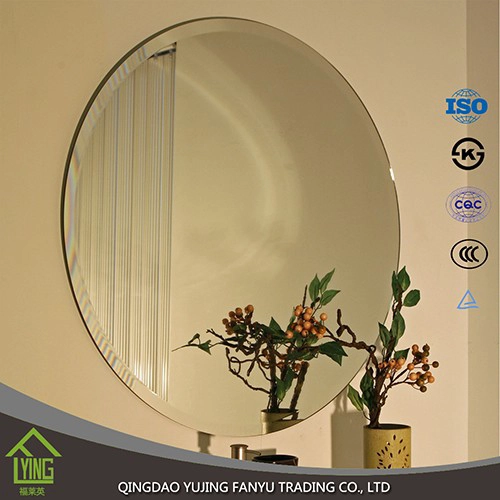 float glass frameless beveled edge silver mirror and aluminum mirror for decorative mirror