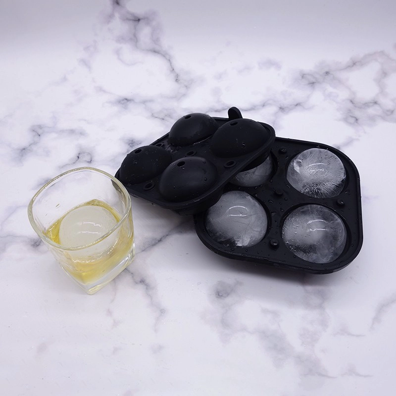 2.5 Inch Large Ice Sphere Mold Tray for Whiskey Ice Ball Maker with Lids Round Ice Ball Mold for Cocktail
