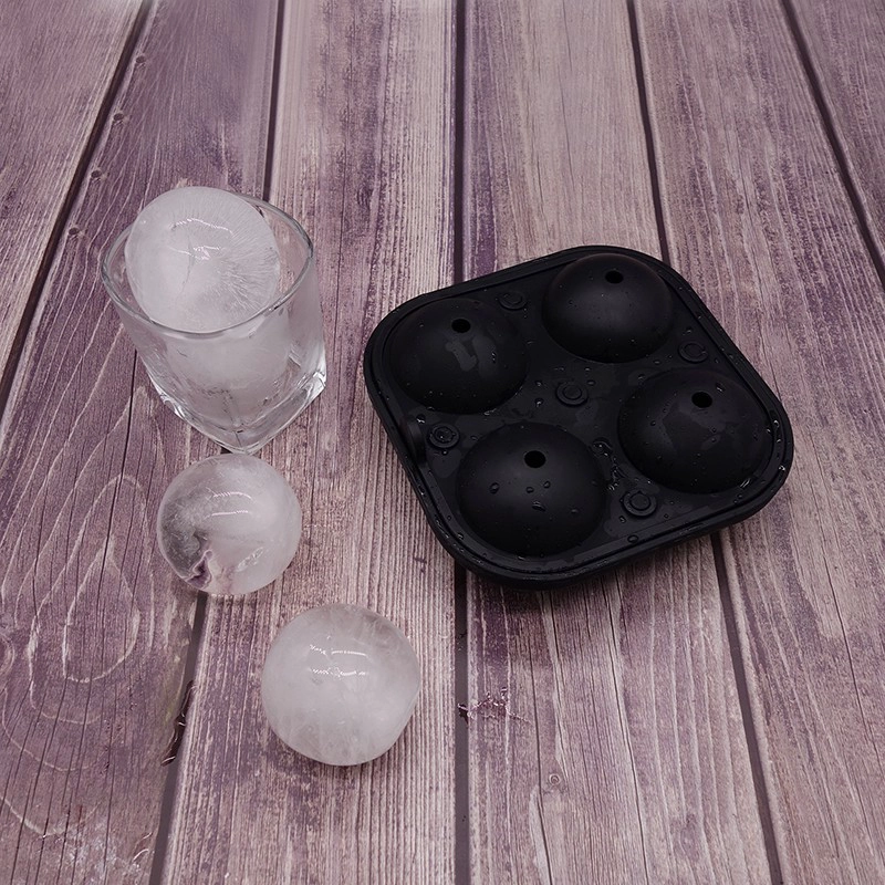2.5 Inch Large Ice Sphere Mold Tray for Whiskey Ice Ball Maker with Lids Round Ice Ball Mold for Cocktail