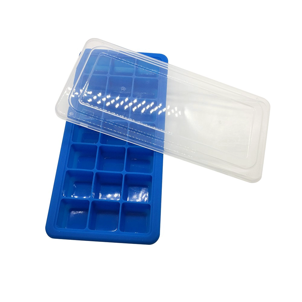 2018 Summer Classical Customized Color 21 Cavity Ice Cube Tray Con tapa
