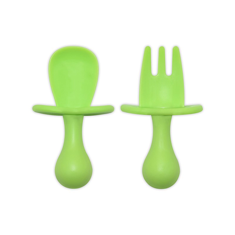 Benhaida Factory Direct BPA BPA Grade Free Food Grade Plastitcyddler Eating Baby Learning Feeding Spoon and Fork