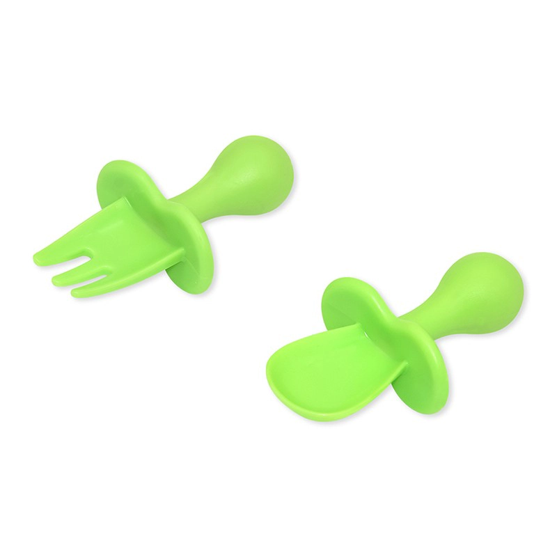 Benhaida Factory Direct BPA BPA Grade Free Food Grade Plastitcyddler Eating Baby Learning Feeding Spoon and Fork