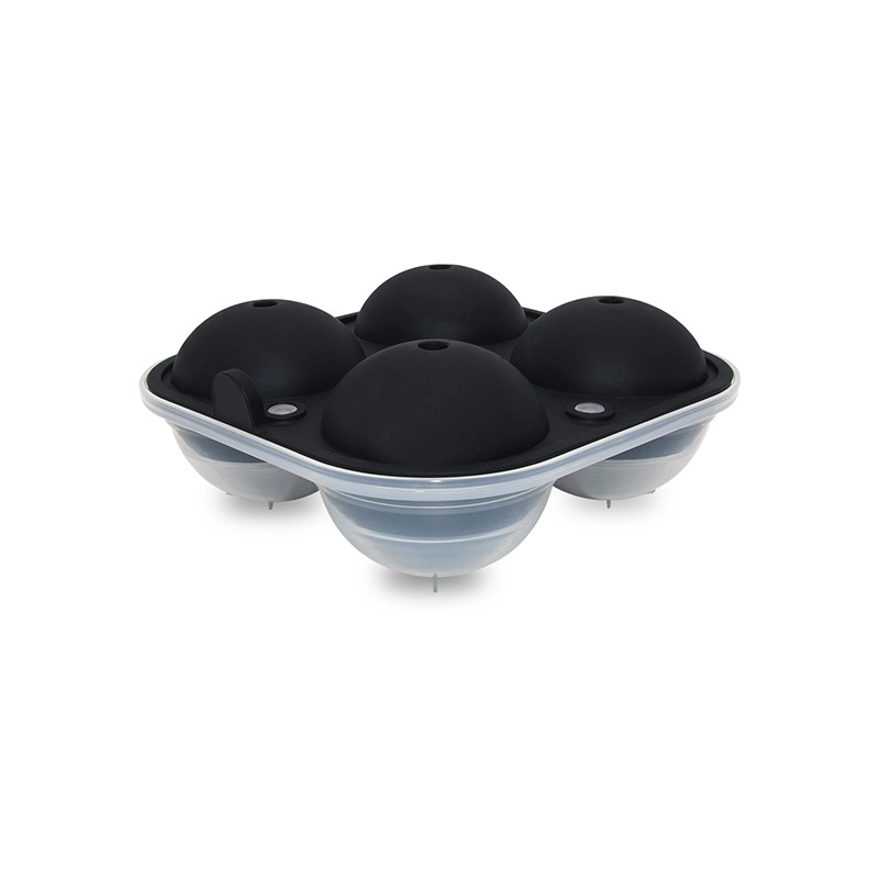 Benhaida Large Sphere Ice Tray Mold Whiskey Big Ice Maker 2.5 Inch Ice Ball for Cocktail