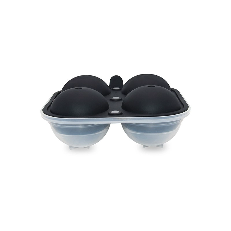 Benhaida Large Sphere Ice Tray Mold Whiskey Big Ice Maker 2.5 Inch Ice Ball for Cocktail