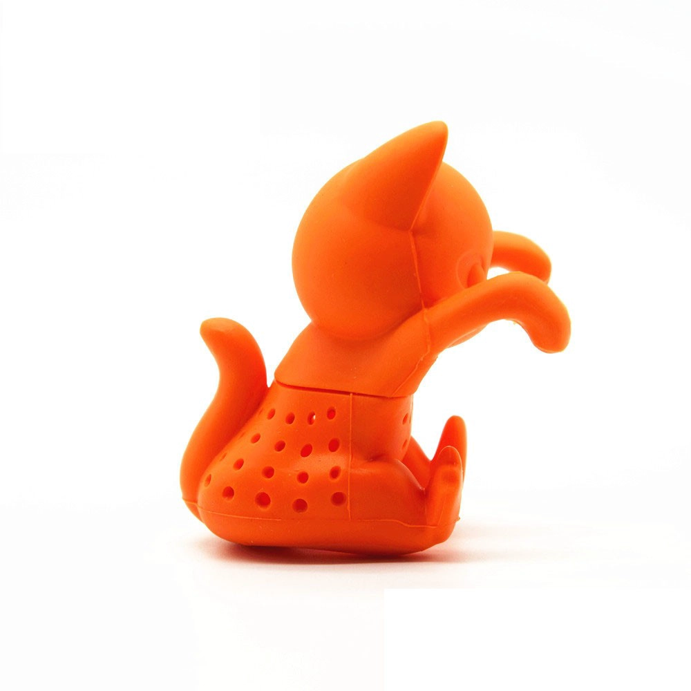 Conjunto de regalo Cat Tea Infuser para té de hojas sueltas Conjunto de té Cute colador para parejas gift-set de 2