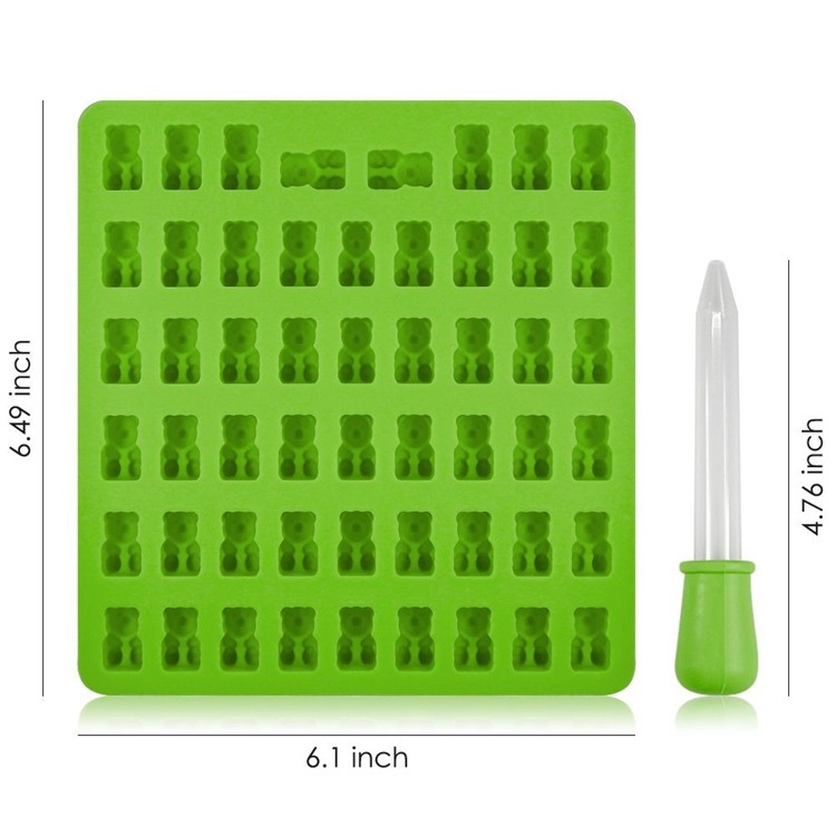 Gummy Bear Candy Chocolate Molds Proveedor 53 Cavity Mini Gummy Bear Candy Chocolate Mold Fabricante