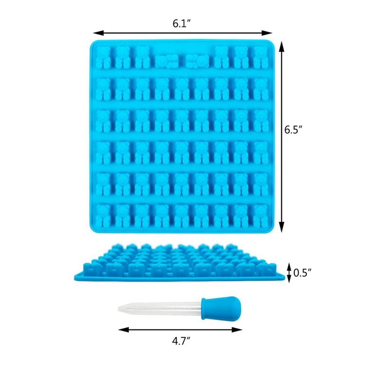 Gummy Bear Candy Chocolate Molds Proveedor 53 Cavity Mini Gummy Bear Candy Chocolate Mold Fabricante