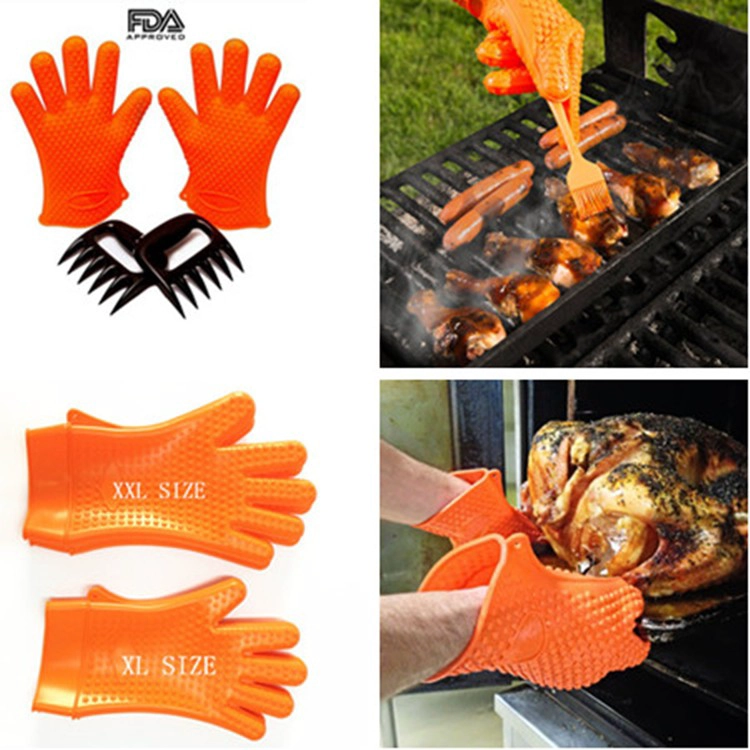 Isıya Dayanıklı Izgara BBQ, Fırın, Izgara, Pişirme, Pişirme / Saklama Fırçası Eldiven & Barbekü pençeleri, paspaslar, kravatlar ve fırça
