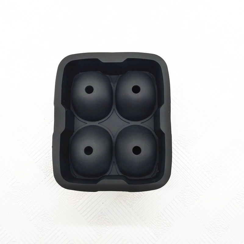 Large Novelty 3D Skull Ice Cube Tray,Whiskey Halloween 4 Giant Ice Ball Maker