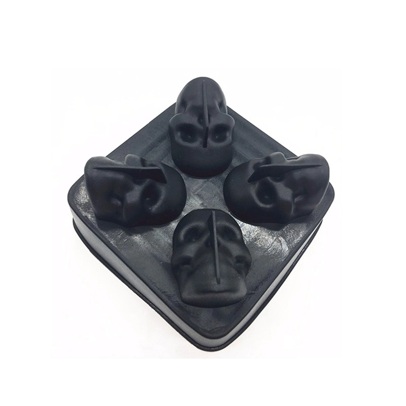 New design 3D Skull Sphere ice ball maker, ice cube tray for Halloween