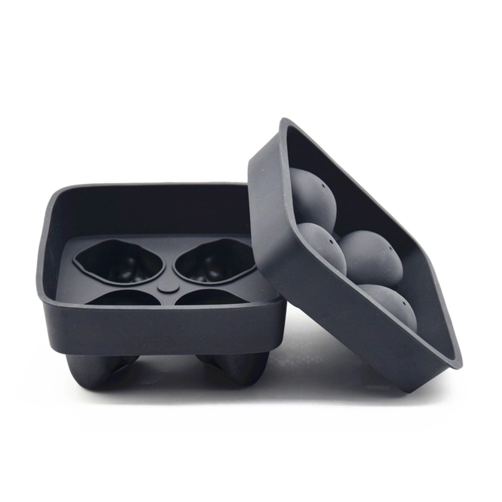 New design 3D Skull Sphere ice ball maker, ice cube tray for Halloween