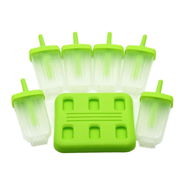 Popsicle Kalıpları Set BPA Free - 6 Ice Pop Makineleri, En Kaliteli Plastik Popsicle Kalıp Seti