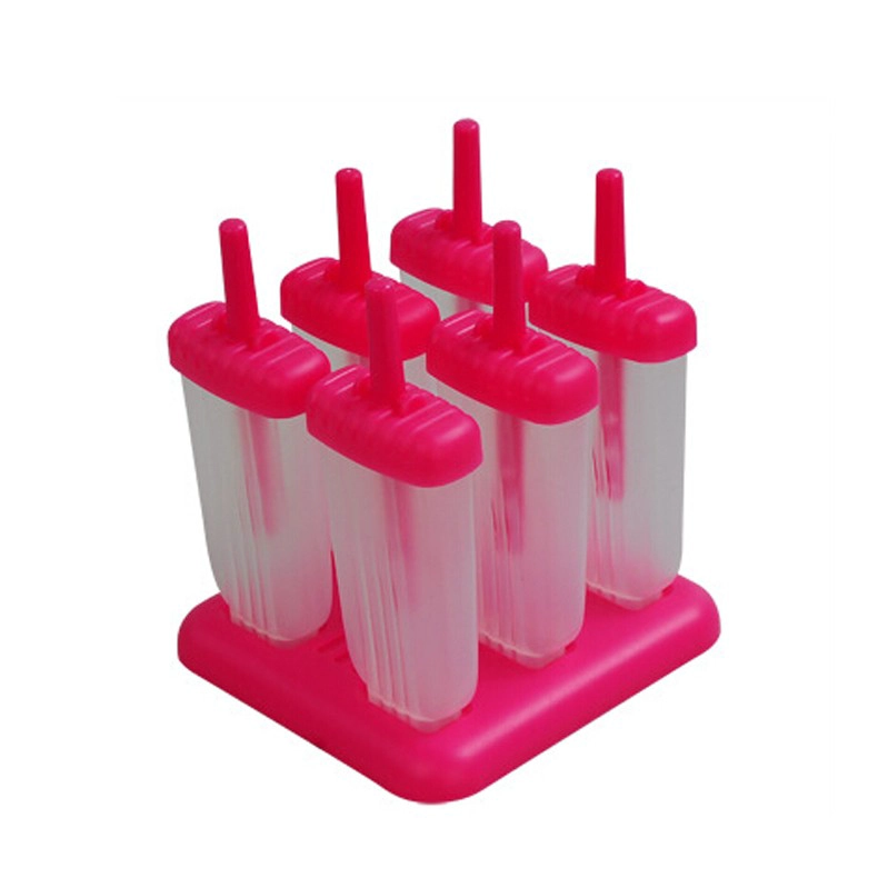 Popsicle Kalıpları Set BPA Free - 6 Ice Pop Makineleri, En Kaliteli Plastik Popsicle Kalıp Seti