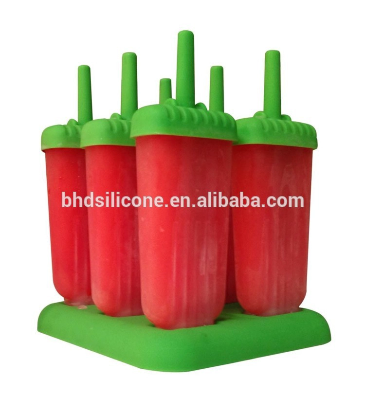 Set di 6 stampi Popsicle in plastica fai da te, resilibili e fai-da-te, plastica resistente per pop art