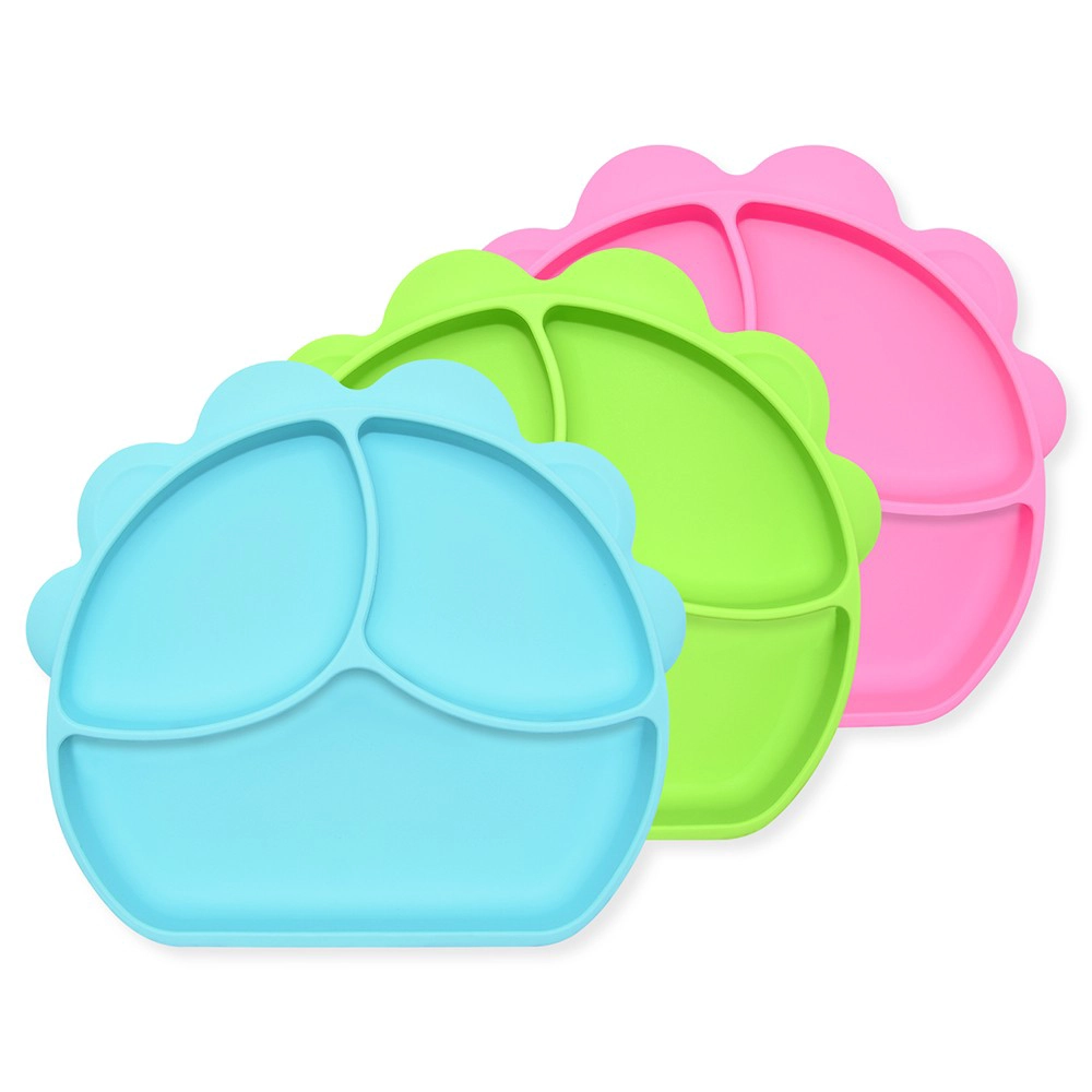 Suction Plate for Toddlers Highchair Trays Stay Put Divided Baby Feeding Bowls and Dishes