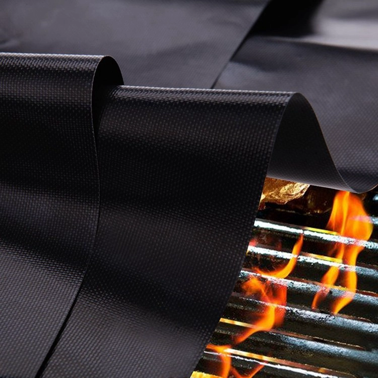 Toptan PFOA Ücretsiz Barbekü Izgara Ekmek Mat, Isıya dayanıklı Yapışmaz Barbekü Izgara Paspasları için Barbekü