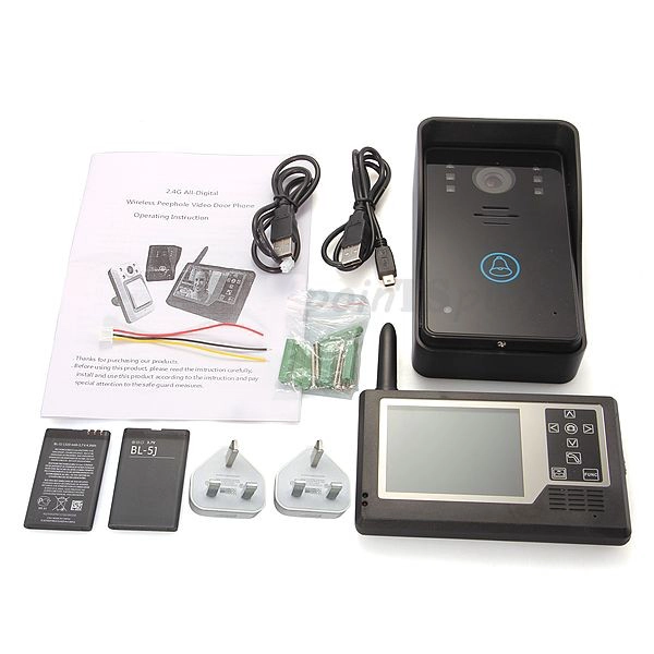 Visore del portello 3.5inch wireless con videocitofono 2 in 1 con Funzione Nightvision PY-V3501-A