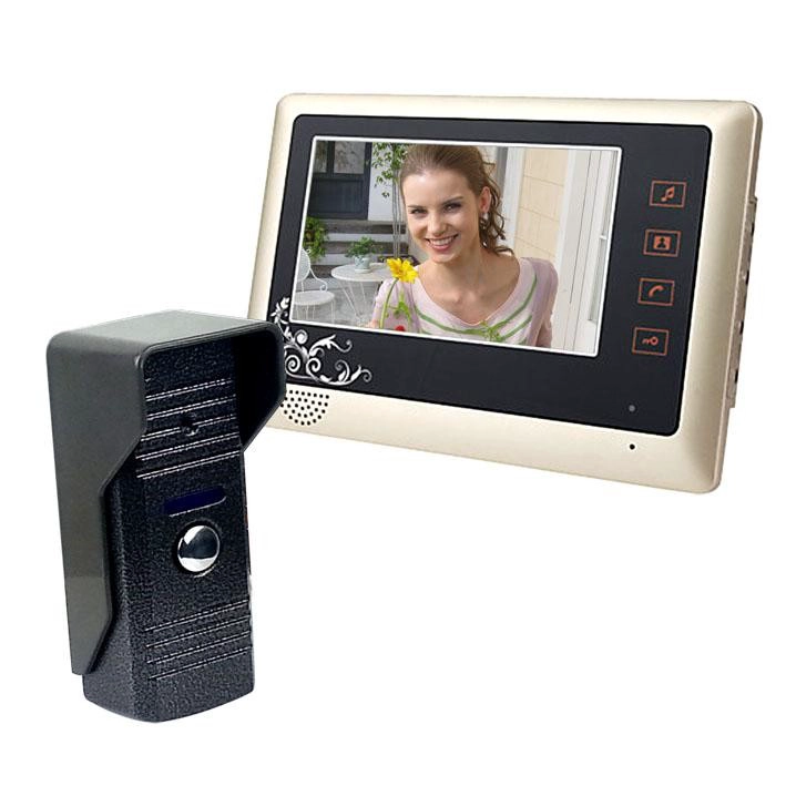 4 wire Villa Type 7inch Video Door Phone System Unlocking Monitoring Intercom　PY-V801ME11