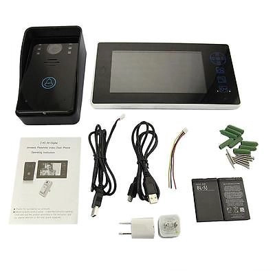 7inch ไร้สาย Viewer ตาแมวที่ประตูบ้านโทรศัพท์กล้องรักษาความปลอดภัยระบบอัตโนมัติ PY-V8501-B