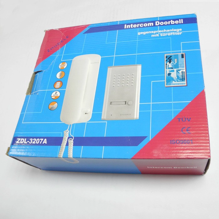 DIY 2 Draht Handset Audio-Türsprechanlage Sprechanlage 1V1 PY-DP3208A