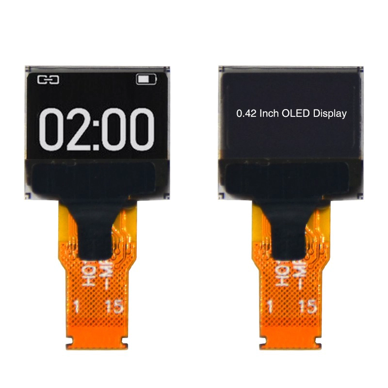 중국 0.42 인치 OLED 디스플레이 72x40 SSD1306B 드라이버 IC를 가진 마이크로 OLED 모듈 (KWH0042AB01) 제조업체