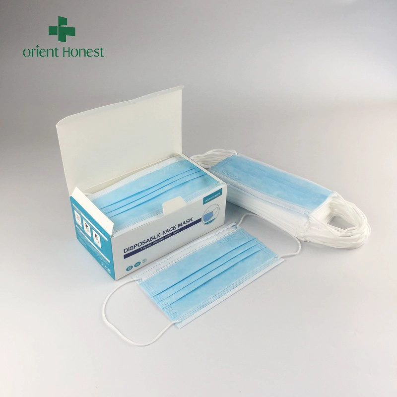 CE/ISO passed 3ply disposable civilian face mask