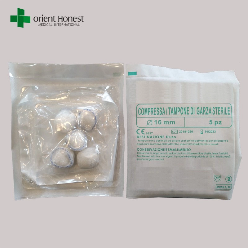 China disposable sterile medical cotton ball manufacturer
