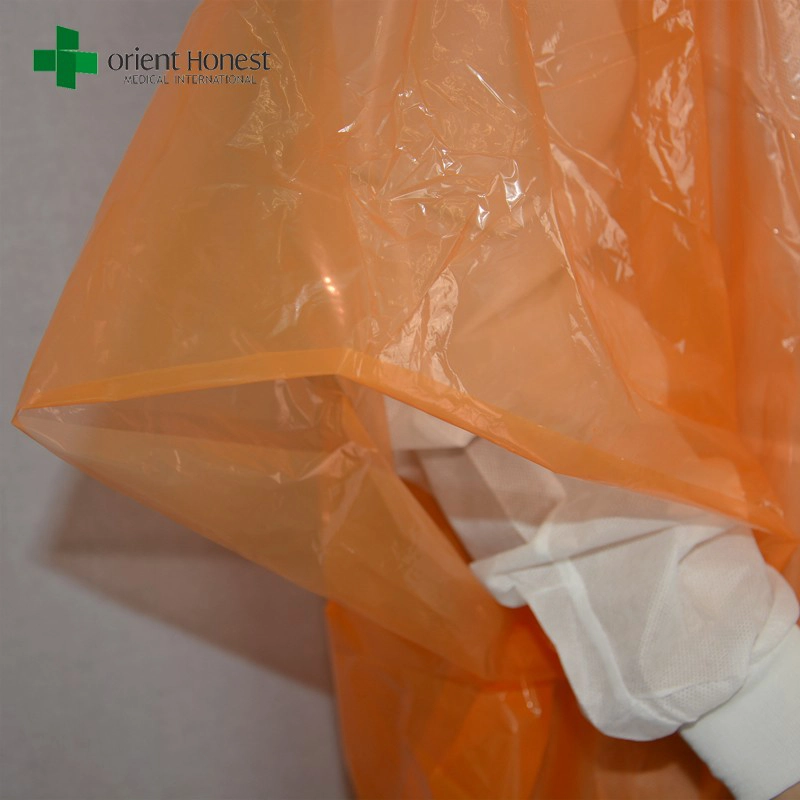 Porcellana fabbricante per tuta antipioggia trasparente, impermeabile disposbale tuta antipioggia traspirante, impermeabile di plastica emergecy con cappuccio