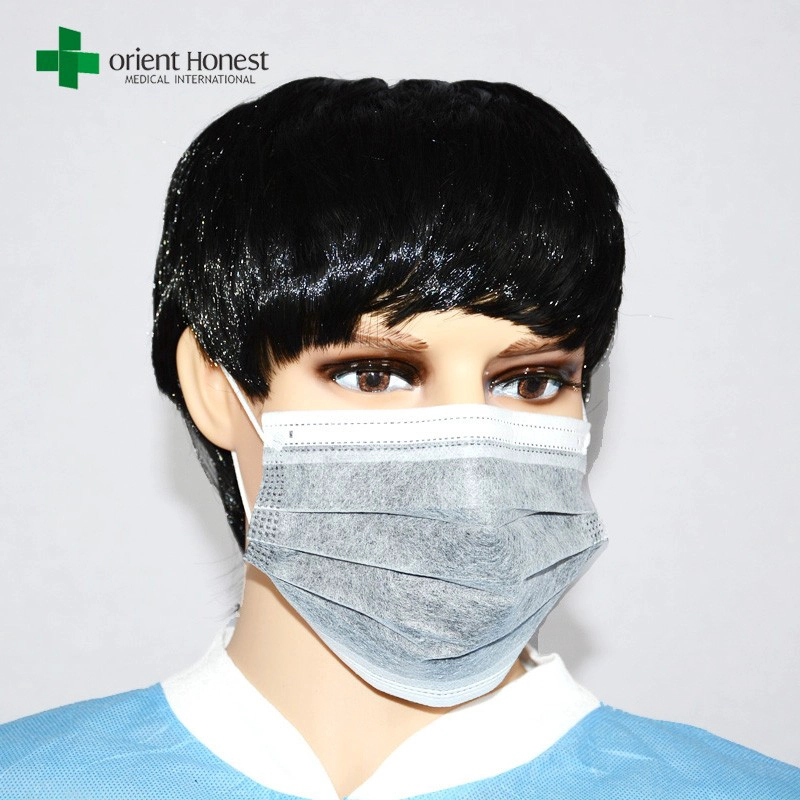 Disposable 4ply actived carbon face mask , disposable carbon face mask , protective 4 ply carbon face mask
