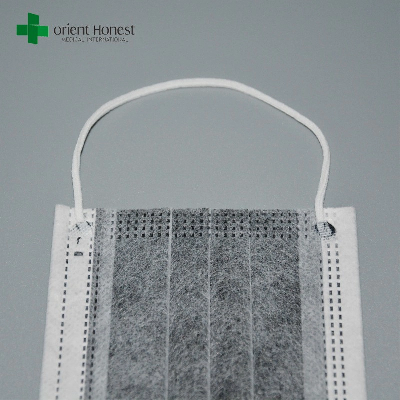 Disposable 4ply actived carbon face mask , disposable carbon face mask , protective 4 ply carbon face mask