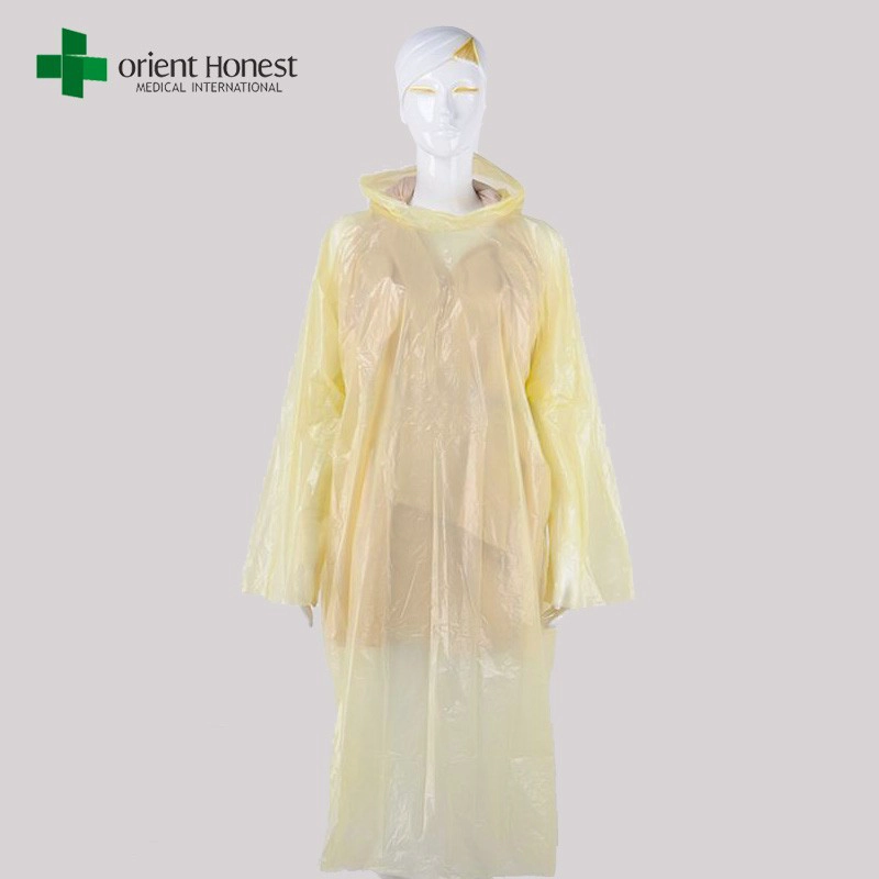 China Einweg-PE-Regenponcho Lieferanten in China Hersteller