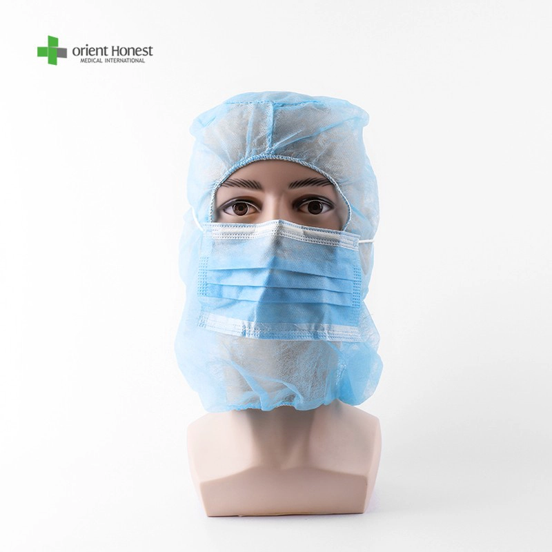 Tapa de espacio desechable con máscaras para proveedores médicos de fábricas de alimentos