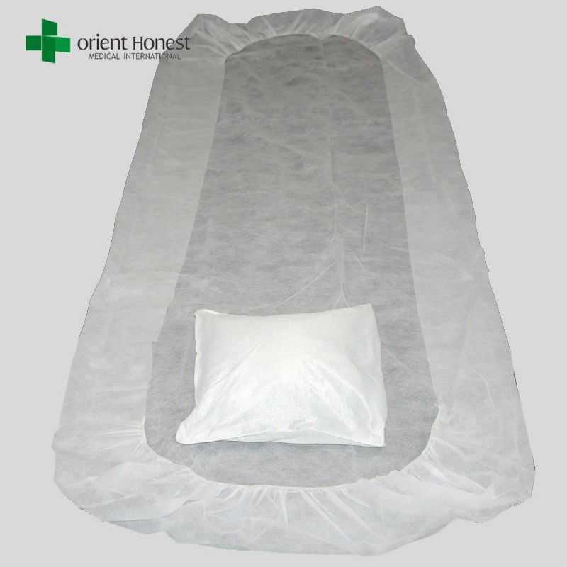Disposable bed sheets for hospital maker , disposable surgical pillow case , one time use hotel bed sheet set