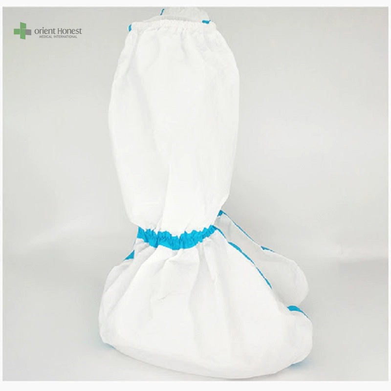 Cubierta desechable desechable de la bota con cinta azul fabricante médico