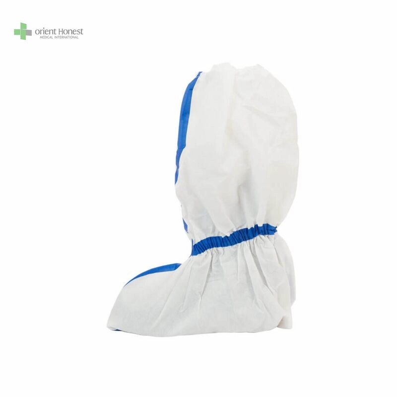 Cubierta desechable desechable de la bota con cinta azul fabricante médico
