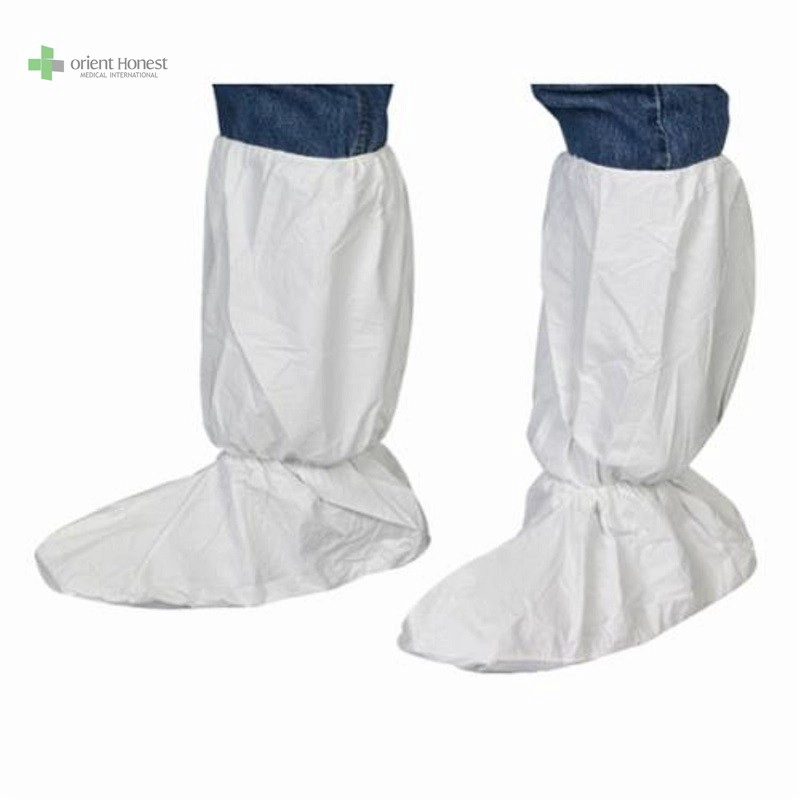 Cubierta desechable desechable de la bota con cinta azul fabricante médico