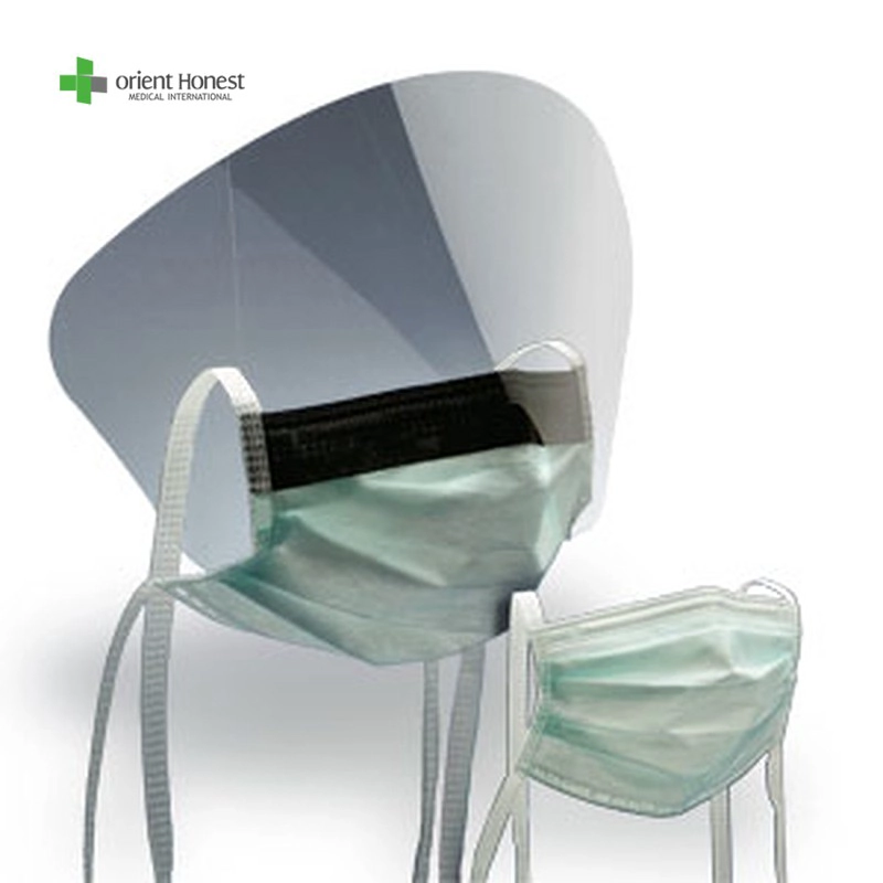 Disposable non woven mask with eye shield