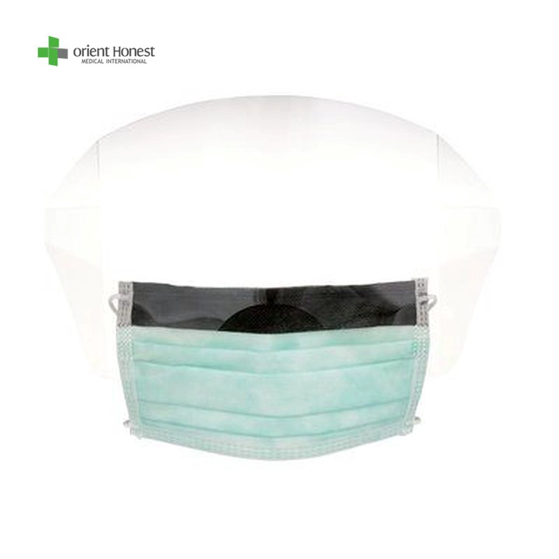 Disposable non woven mask with eye shield